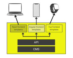 illustration explaining the structure of decoupled cms